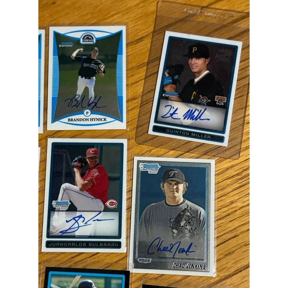 Bowman Chrome Baseball Prospect Autograph Relic Lot 49 Cards Seager Montero
